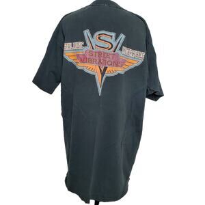 Street Vibrations Metal Music Motorcycles Tee XL